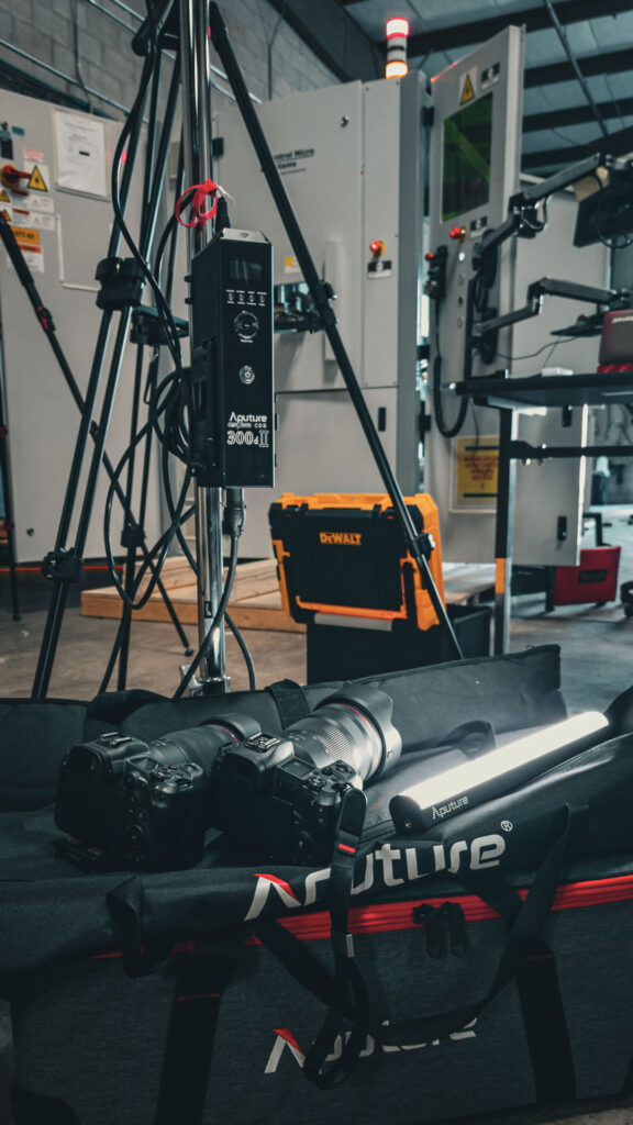 Fryvisuals industrial video production BTS